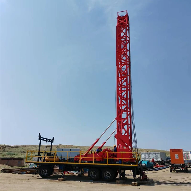 Trailer Mounted Water Well Drilling Rig
